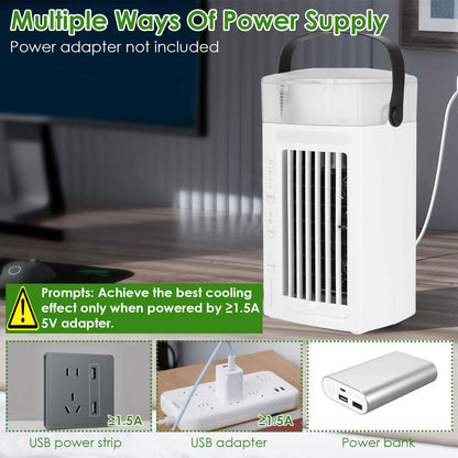 4-in-1 Evaporative Air Cooler Water Mist Cooling Fan