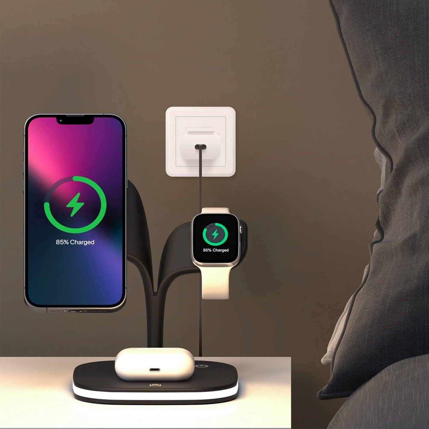 4-in-1 Magnetic Wireless Charging Station Dock