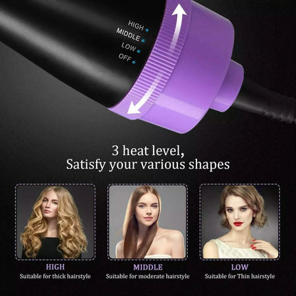 4-in-1 Negative Ion Hot Hair Dryer Brush, ASOGO One Step Hair Dryer & Volumizer