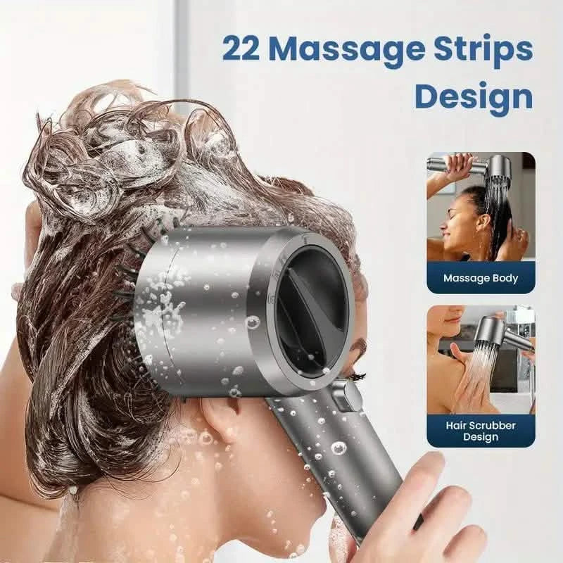 4-in-1 Removable Shower Head With 5 Filters and 3 Settings