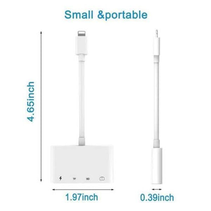 4-in-1 SD/TF Card Reader USB 2.0 Female OTG Adapter Cable