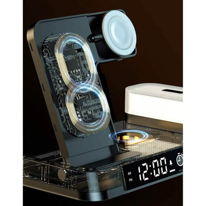 4-in-1 Wireless Charging Station with LED Night Light