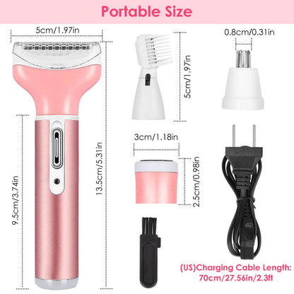 4-in-1 Women Electric Shaver
