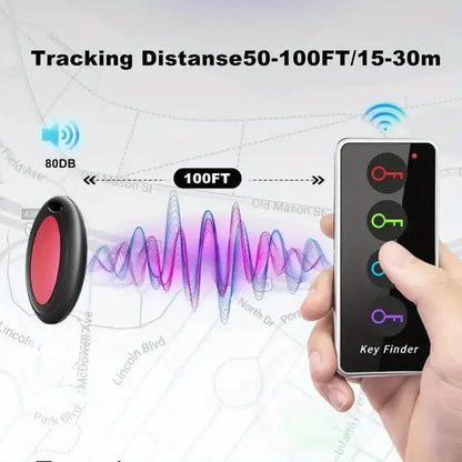 4-Key Finder with LED Flashlight: Locate Your Keys, Wallet, And Remote Control Effortlessly