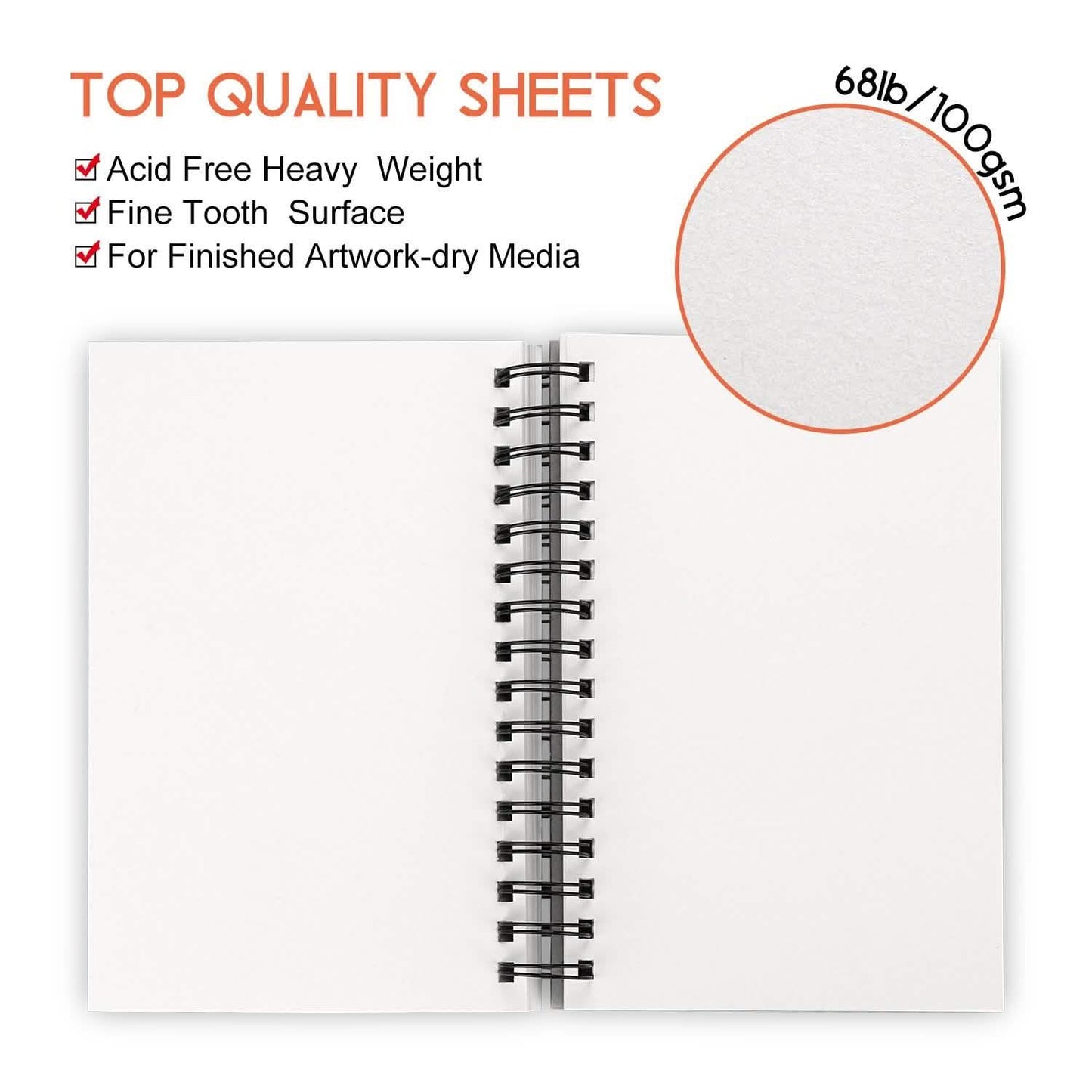 4-Pack: 100 Sheets Sketch Book