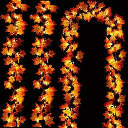 4-Pack: 2M 20LED Fall Garland Fall Decorations LED
