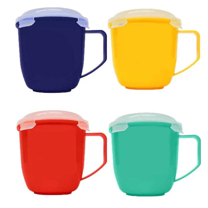 4-Pack: Bell & Howell Microwave Mugs with Vented Lids