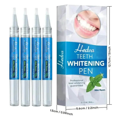 4-Pack: Bright White Mint Flavor 3Ml/0.1Fl Oz Teeth Whitening Gel Pen
