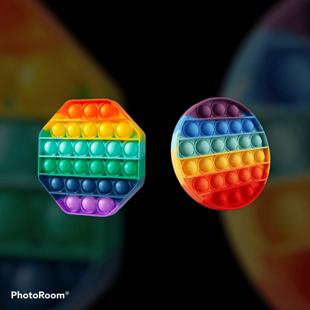 4-Pack: Bubble Popper Anti - Stress Fidget Toy