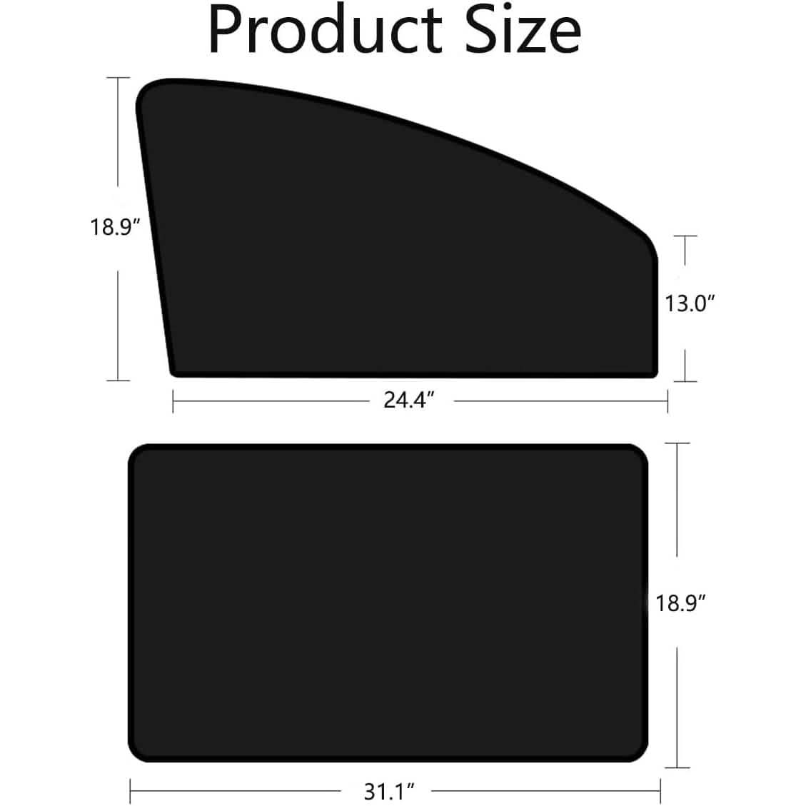 4-Pack: Car Side Window Sun Shades