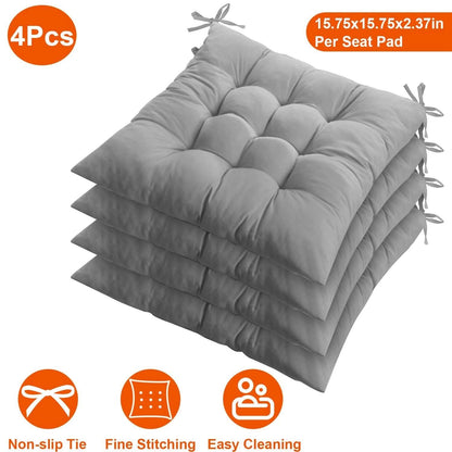 4-Pack: Chair Cushion Pads Pillow