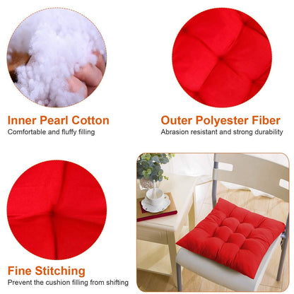 4-Pack: Chair Cushion Pads Pillow