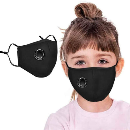 4-Pack: Children's Seamless Reusable Washable Face Mask Bandanas with Breathing Valve