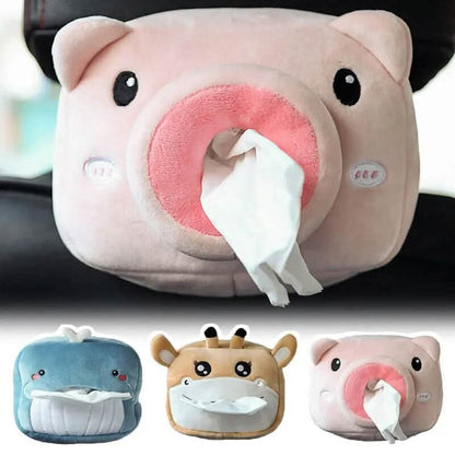 4-Pack: Cute Cartoon Car Tissue Box