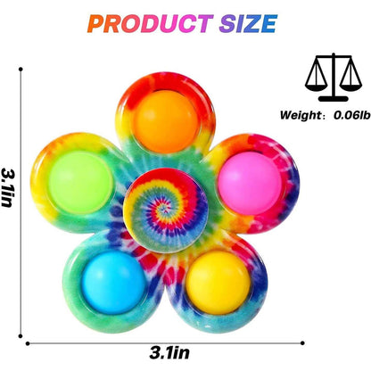 4-Pack: Effacera Pop Fidget Spinner Toys
