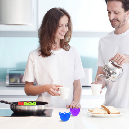 4-Pack: Egg Poachers Silicon Egg Cups