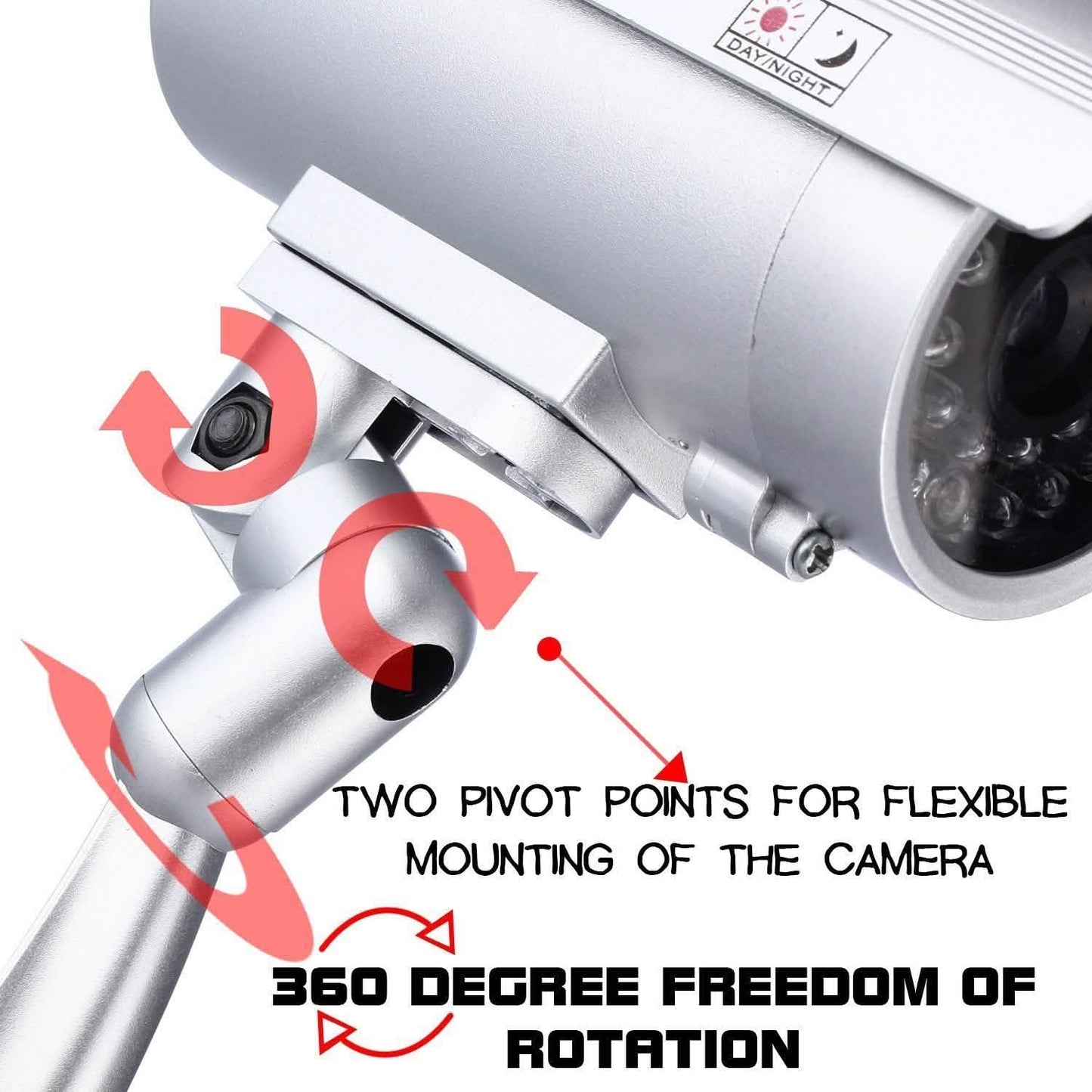 4 Pack: Fitnate Fake Security Camera CCTV Surveillance System