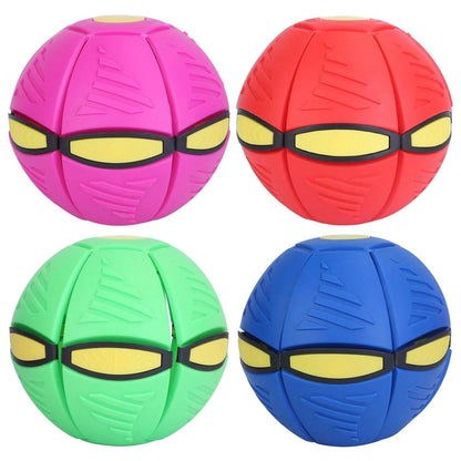 4-Pack: Flying Saucer Ball with LED Lights