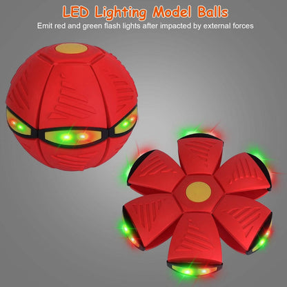 4-Pack: Flying Saucer Ball with LED Lights
