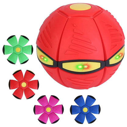 4-Pack: Flying Saucer Ball with LED Lights