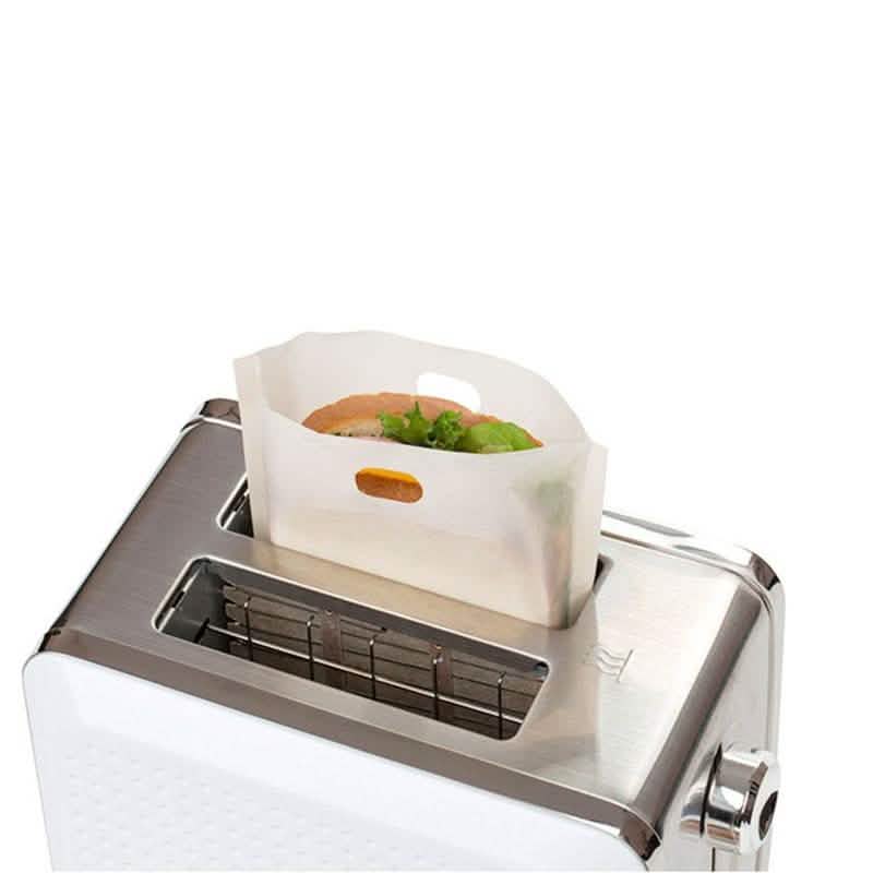 4-Pack: Handy Reusable Nonstick Coated Toaster Bags