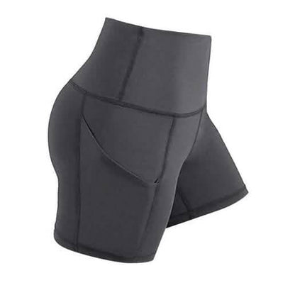 4-Pack: High Waist Soft Yoga Shorts for Women with 2 Side Pockets