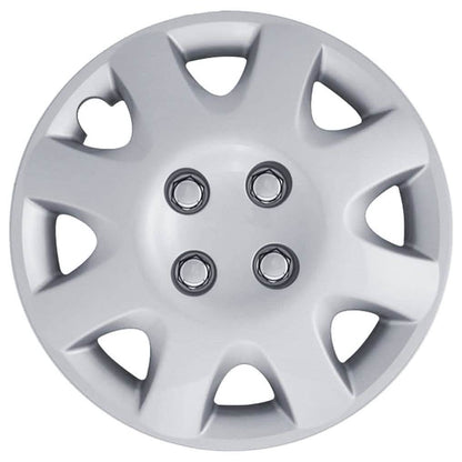 4-Pack: Hubcaps for Honda Civic 14-Inch and 8-Spoke - Silver