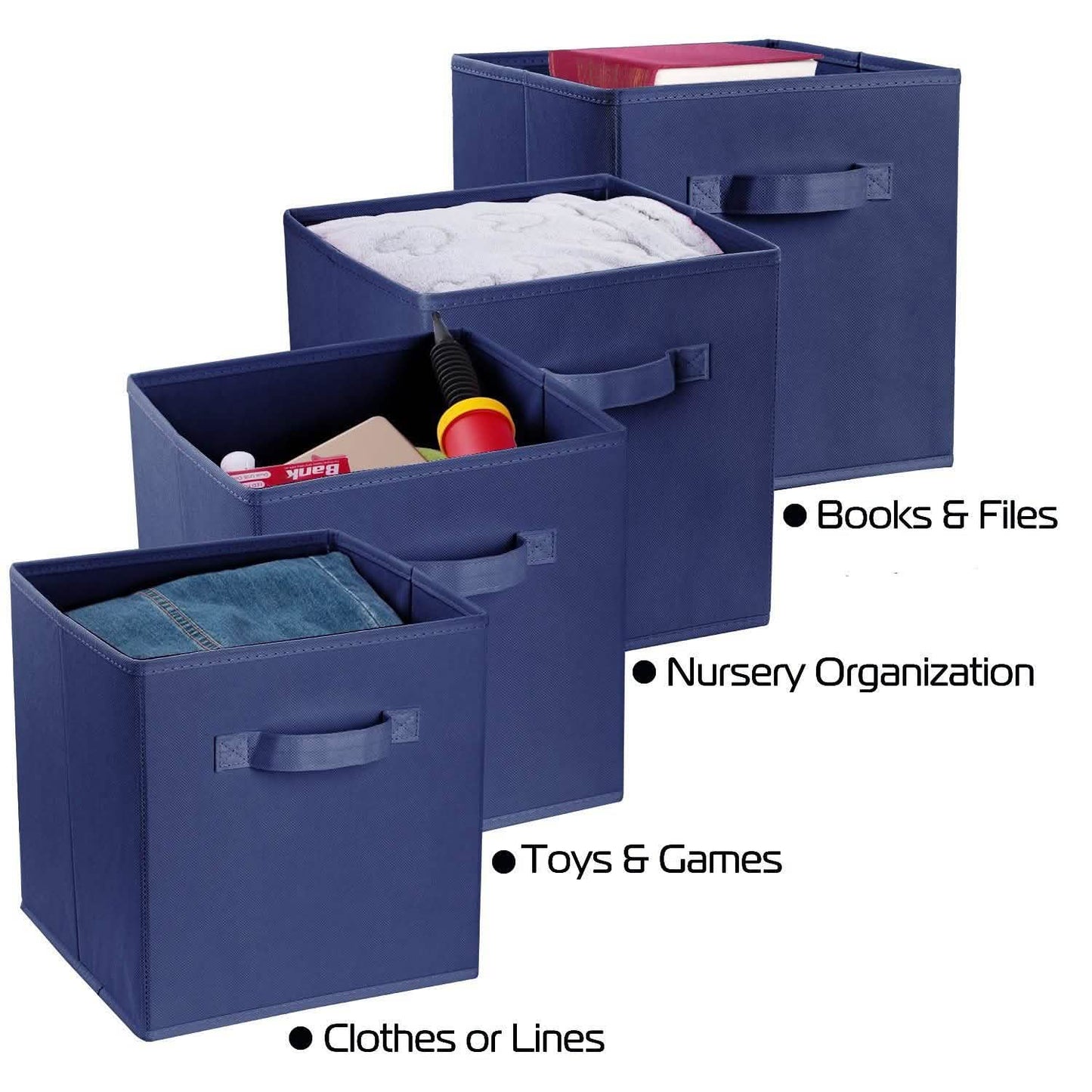 4-Pack: iMounTEK Foldable Storage Cube Bins