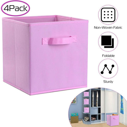 4-Pack: iMounTEK Foldable Storage Cube Bins