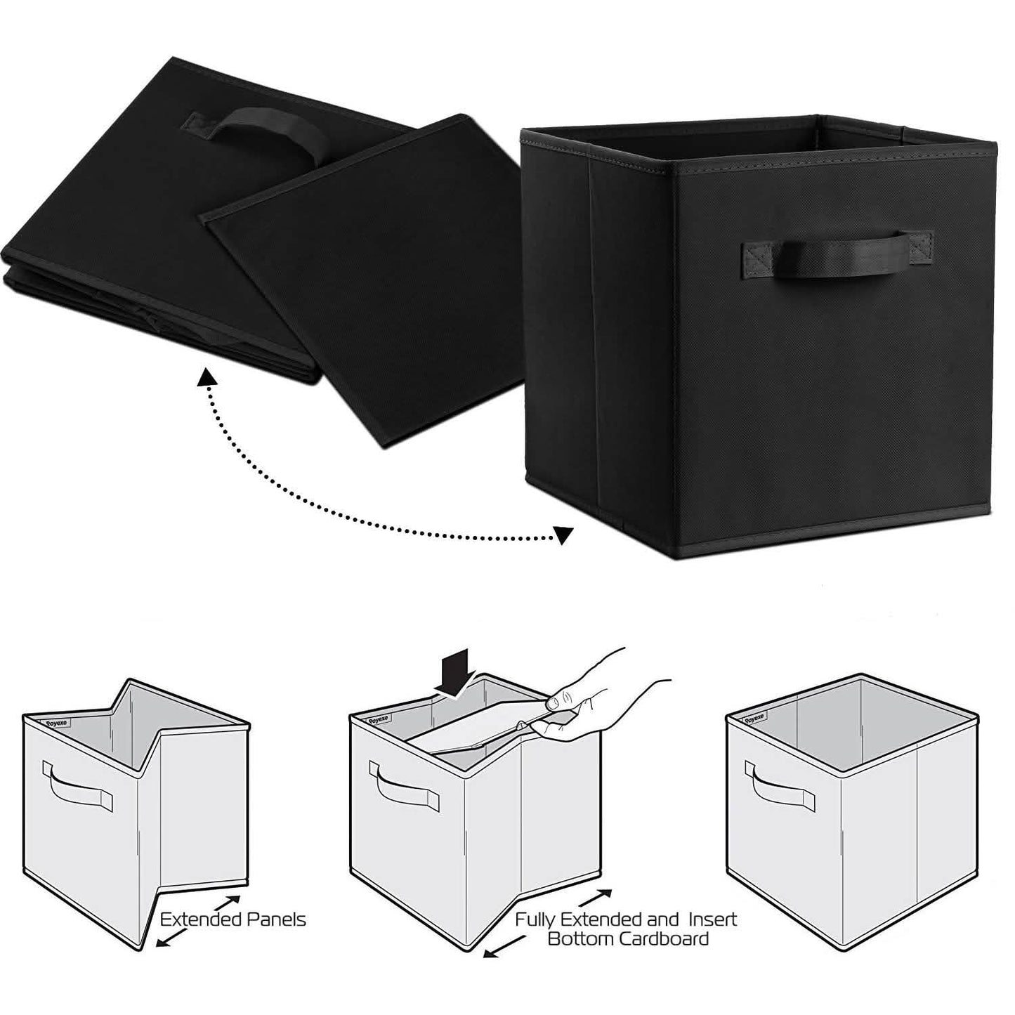 4-Pack: iMounTEK Foldable Storage Cube Bins