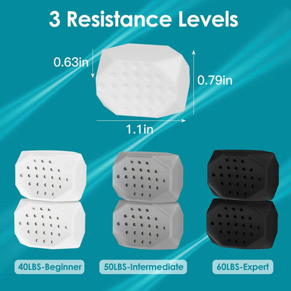 4-Pack: Jawline Exerciser with 3 Resistance Levels