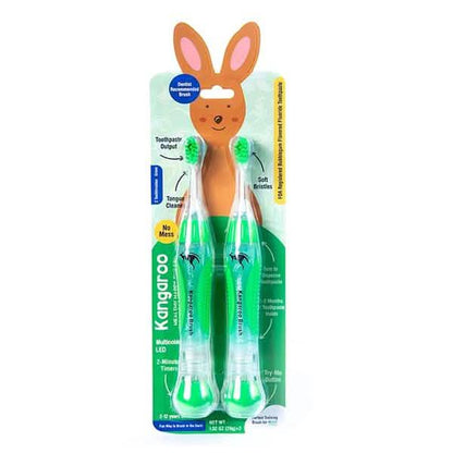 4-Pack: Kangaroo Kids Pre-Filled Toothbrush