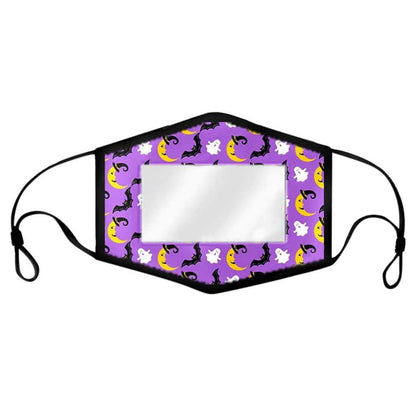 4-Pack: Kids Smile Window Face Mask Washable and Reusable
