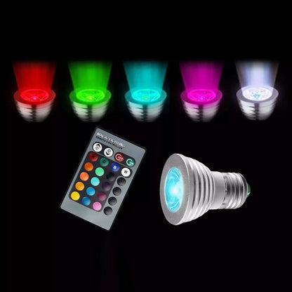 4-Pack: Magic Light LED Light Bulb (E27 3W) with Remote - 16 Colors