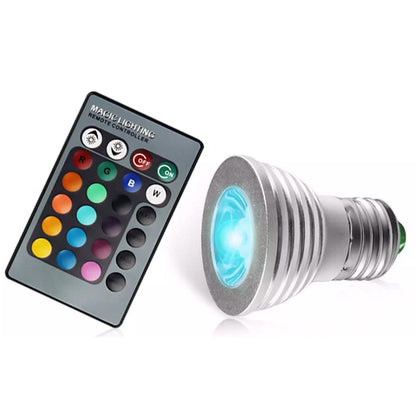 4-Pack: Magic Light LED Light Bulb (E27 3W) with Remote - 16 Colors