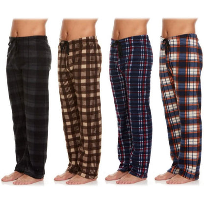 4-Pack: Men's Micro Fleece Pajama Pants