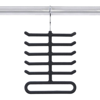 4-Pack: Non-Slip Velvet Tie Hanger Organizer Rack