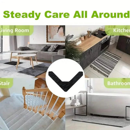 4-Pack: Reusable Non-Slip Carpet Rug Stickers