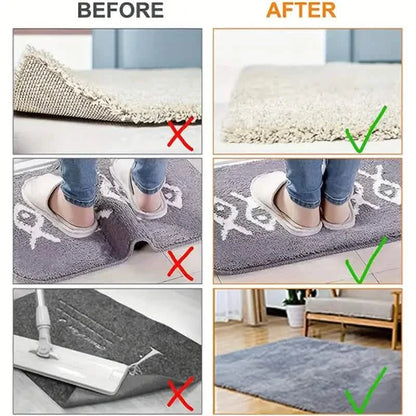 4-Pack: Reusable Non-Slip Carpet Rug Stickers