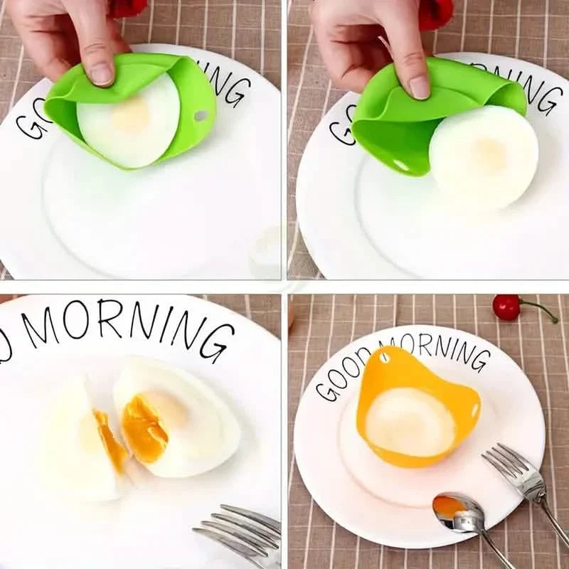 4-Pack: Silicone Egg Cooker