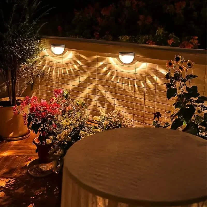 4-Pack: Solar Fence Lights Solar Deck Lights