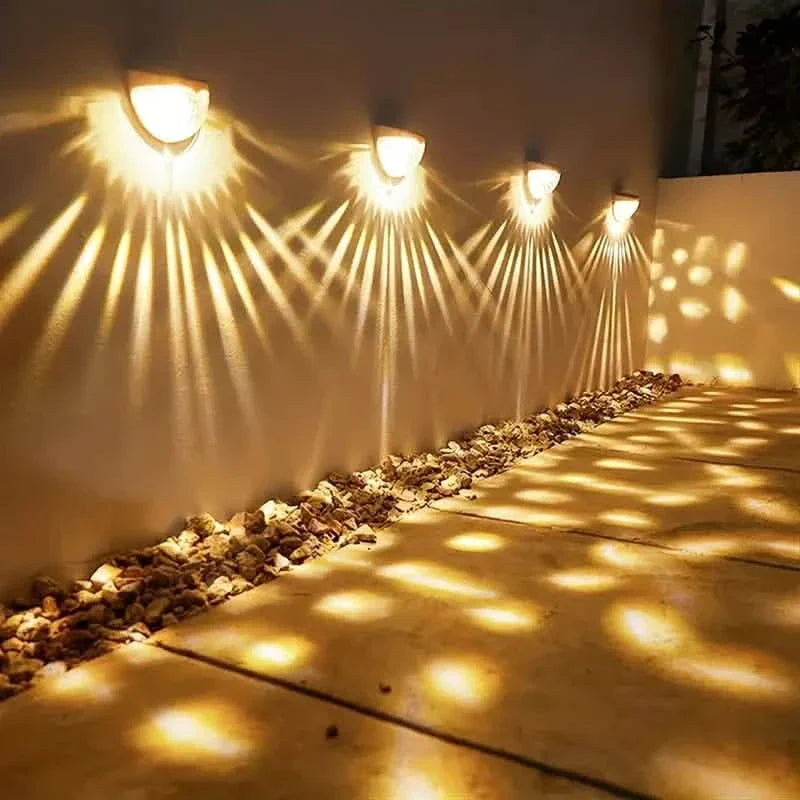 4-Pack: Solar Fence Lights Solar Deck Lights
