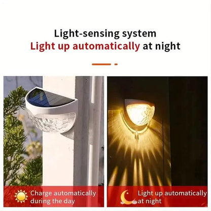 4-Pack: Solar Fence Lights Solar Deck Lights
