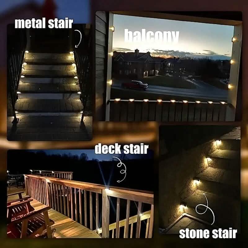 4-Pack: Solar Outdoor Garden Deck Lights