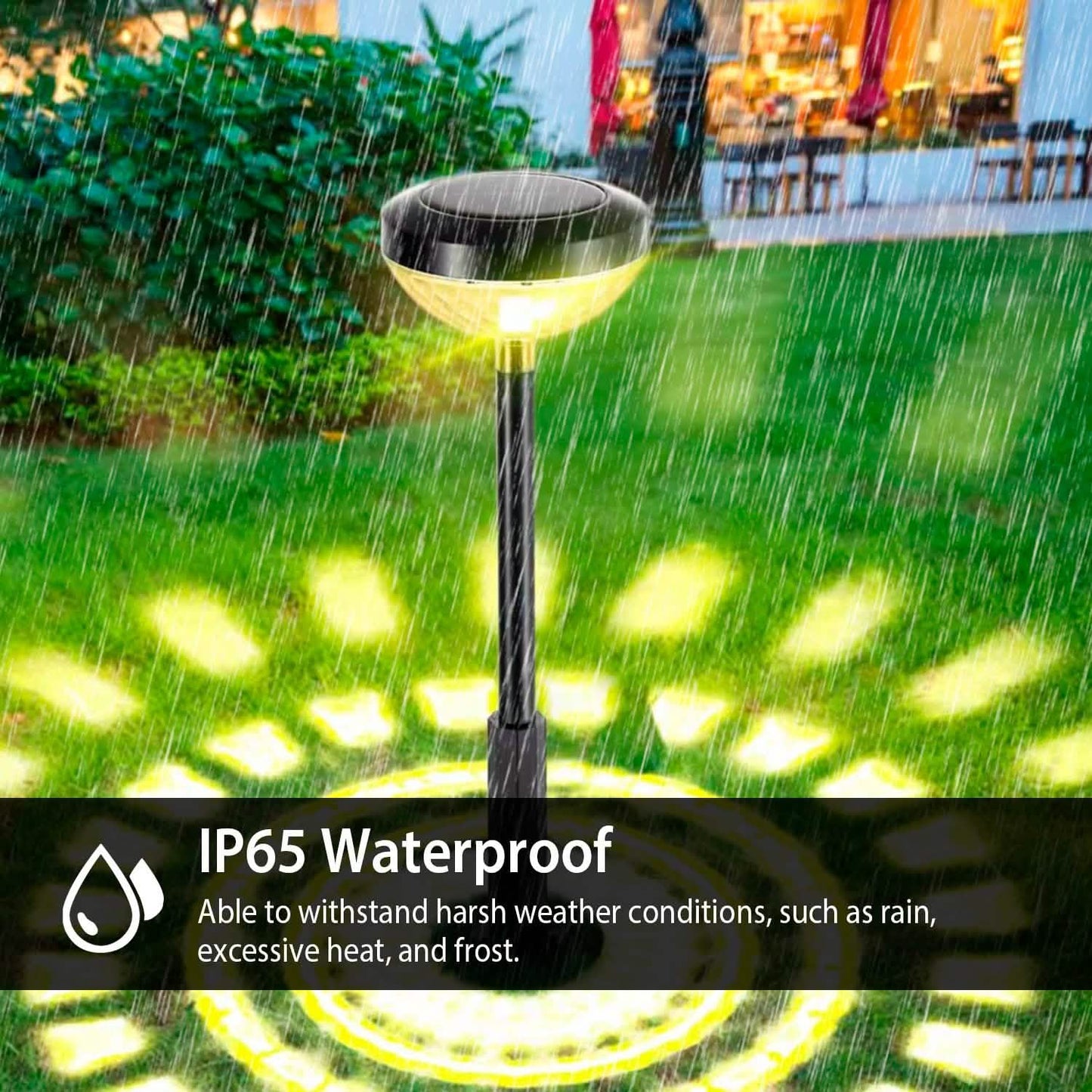 4-Pack: Solar Pathway Color Changing Garden Light