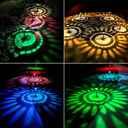 4-Pack: Solar Pathway Color Changing Garden Light