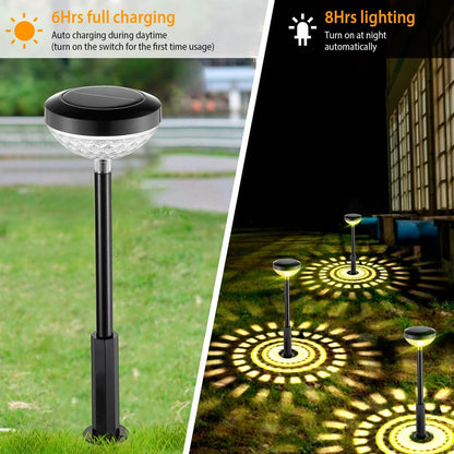 4-Pack: Solar Pathway Color Changing Garden Light