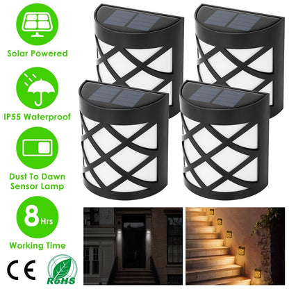 4-Pack: Solar Power LED Fence Light