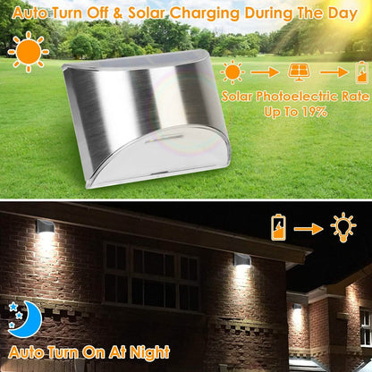 4-Pack: Solar Powered Deck Lights