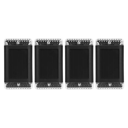 4-Pack: Solar Powered Wall Sconce Light IP55 Rechargeable Optical Sensor Lamp